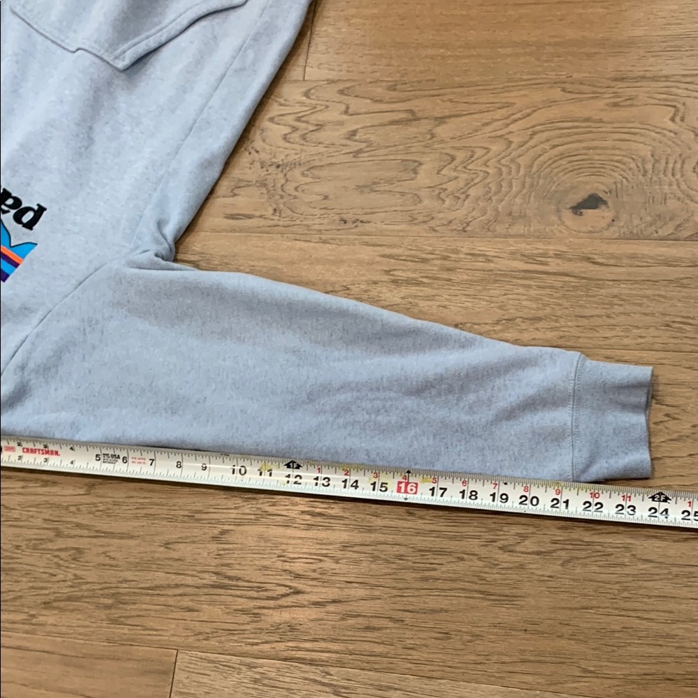 Patagonia Light Blue Hoodie with Patagonia Logo Men’s Small/Women’s Medium - Picture 7 of 9